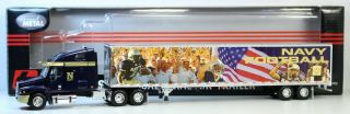 1/64 Dcp Die - Cast Promotions Tractor Trailer Navy Football Naval Academy 31957