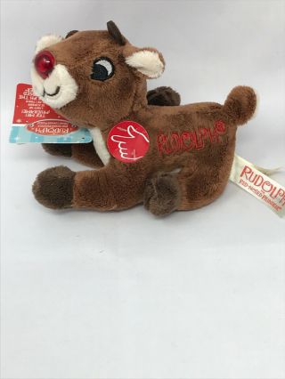 Dan Dee Rudolph The Red Nosed Reindeer Singing Plush Small Toy 5 "