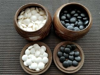 Size 30 (8.  0 Mm) - Moon Grade - Slate And Shell Go Stones Go Board Game 4