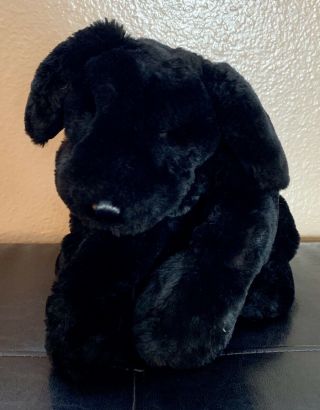 Folkmanis Black Lab Labrador Dog Plush Hand Puppet Full Body 20 "
