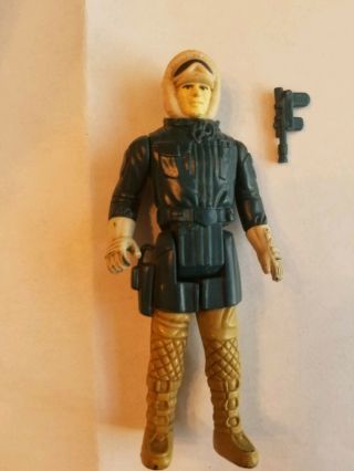 Star Wars Vintage " Han Solo Hoth Outfit Pale Face Esb 100 Complete 1980