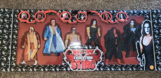 2000 WCW Toy Biz The Evolution of Sting 6 Action Figures Set Vintage 3