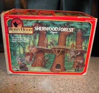 Robin Hood Prince Of Thieves Sherwood Forest Vintage Kenner Ewok Playset Box 