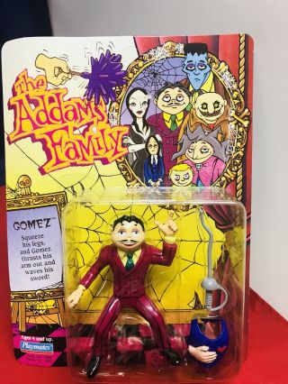 Vintage The Addams Family Gomez Figure Moc Playmates 1992