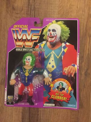 Doink The Clown Wwf Wwe Wrestling Hasbro Purple Card 1993 1994 Series 9 Moc
