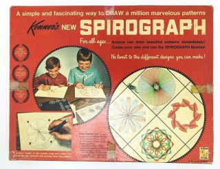 Vintage Kenner Spirograph Set 401 Drawing Game 1967 Box