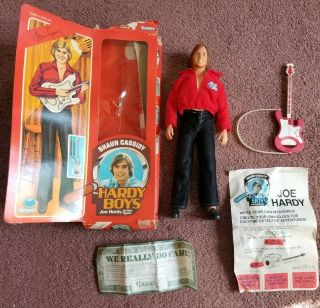 1978 Hardy Boys Shaun Cassidy Kenner Doll 12 " W/ Box,  Guitar & Some Paperwork.