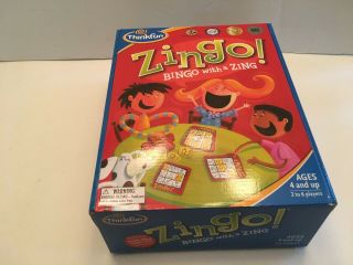 Thinkfun Zingo Bingo With A Zing Game Complete