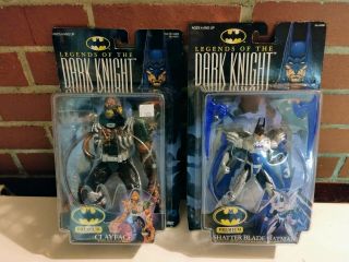 Kenner Legends Of The Dark Knight Shatter Blade Batman And Clayface 1998