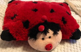 Pillow Pet Pee Wee Lady Bug Plush 11” By 8” Euc