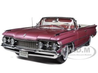Boxdented 1959 Oldsmobile " 98 " Convertible Burgundy Mist 1/18 By Sunstar 5236