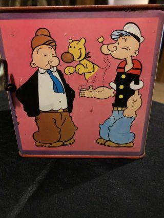 Vintage Popeye Jack in the box with Popeye the Sailorman 1953 Mattel 2