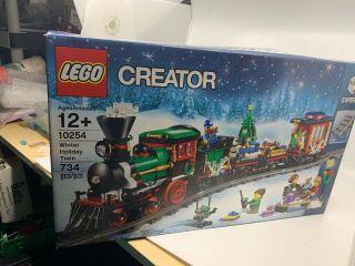 Lego Creator Winter Holiday Train Construction Christmas 10254 Box