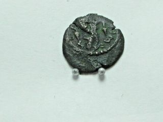 Biblical Coin Of Herod Archelaus,  4 Bce - 6 Ce.  Judaea.  Ae 2 Prutot,  17mm; 1.  91g.