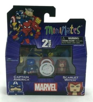 Marvel Minimates Captain America & Scarlet Witch Tru Series 16 Toys - R - Us Avenger