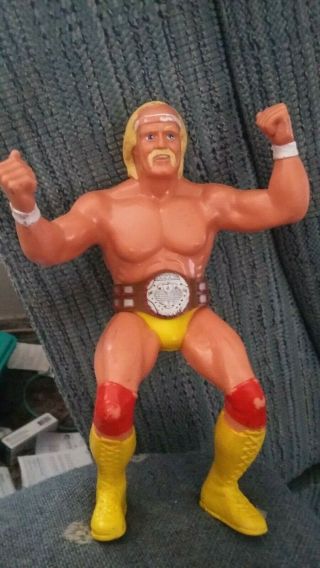 Vintage 1984 Hulk Hogan Ljn Titan Sports Wwf Wwe Awa Wrestling Figure With Belt
