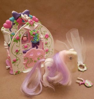 Vintage My Little Pony Wedding Chapel Complete G2 1997 Dainty Dove Adult Owned