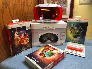 Mattel View Master Vr Virtual Reality Viewer Bundled With 3 Experience Packs