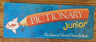 1999 Pictionary Junior Board Game By Hasbro,  3 Or More Players,  Ages 7 To 12