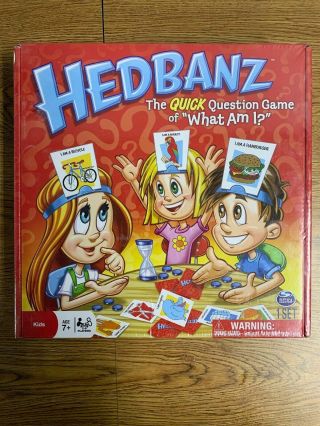 Hedbanz Card Question Board Game Headbands Headbanz What Am I? 2nd Edition