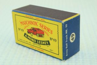Matchbox Lesney No 49 Army Half Track Mk III - Made In England - Boxed 3