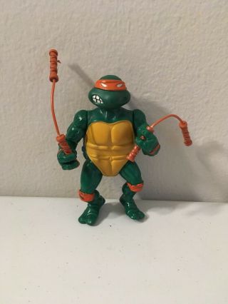 Playmates 1988 Tmnt Teenage Mutant Ninja Turtles Figure - Michelangelo Soft Head