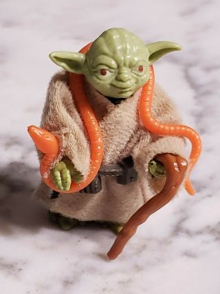 Vintage 1980 Star Wars Orange Snake Yoda Figure 100 Complete Kenner