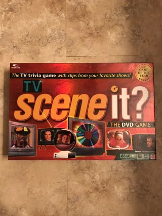 Scene It Tv Trivia Board Game,  Television,  Pop Culture Dvd Family Fun Game Night