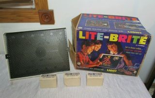 1967 Vintage Hasbro Lite - Brite Toy Instructions 5455 Pegs & Papers