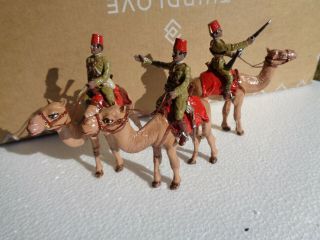 Military Minitures In Metal Ab24 Egyptian Camel Corps Lead Soldiers 54mm,  Ww