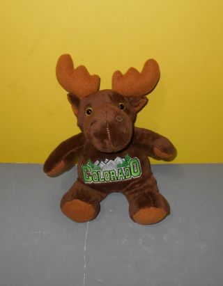 Souvies Us State Colorado Moose 9 " Brown Beanbag Plush Stuffed Animal