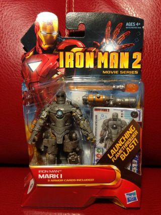 Marvel Iron Man 2 Mark 1 3.  75 " Action Figure By Hasbro -