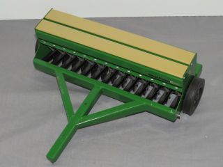 Great Plains Solid Stand End Wheel Grain Drill Toy 1/16 Scale Green