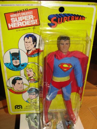 Vintage 1976 Mego Wgsh " Superman " Mooc