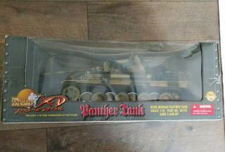 Nib The Ultimate Soldier X - D Extreme Detail Wwii German Panther Tank 1:18 Scale