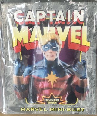 Captain Marvel Bowen Mini Bust Statue,  Limited,  Rare