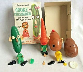 Hasbro Cooky The Cucumber Mr.  Potato Head Katie The Carrot And Parts Vintage