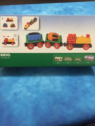 Brio World Wooden Railway Battery Operated Action Train Set 33319