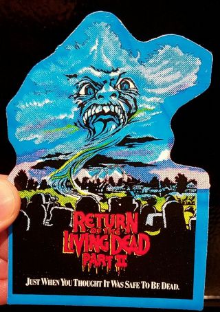 Horror Prism Sticker Return of The Living Dead 2 diecut rare vending 2