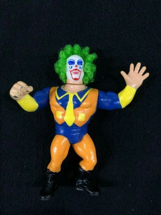 Hasbro Wwf Custom Doink The Clown Colors Blue Orange Action Figure Loose