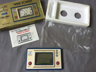 Nintendo Fire Vintage Game & Watch Handheld Game Boxed Foam Instructions Lcd 80s