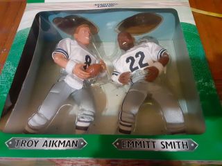 Kenner Starting Lineup 1997 Troy Aikman,  Emmitt Smith,  Dallas Cowboys 2 - Pack 12 "