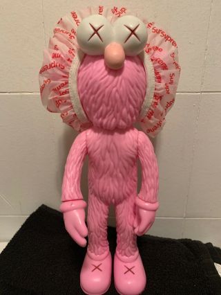 Fake Kaws Figure With Real Supreme Shower Cap Cap X2