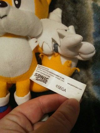 GE Animation GE - 7089 Sonic The Hedgehog Classic Tails 7 Inch Plush soft toy Sega 3