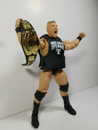 Wwe Elite Wrestlemania 32 Brock Lesnar Figure Wwf Here Comes The Pain Undisputed