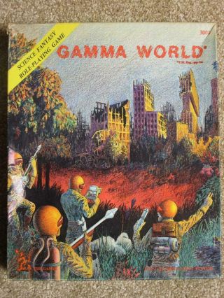 Tsr Gamma World Rpg Box Set 1st Print 1978