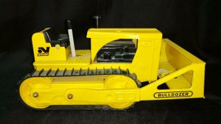 Vintage Nylint Pressed Steel Yellow 4200 Bulldozer 1960 