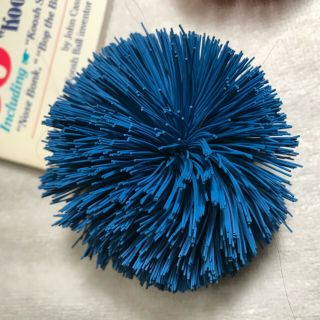 Vintage 1989 Official Koosh Book with 2 Koosh Balls - 21 with Wrist Strap/String 2