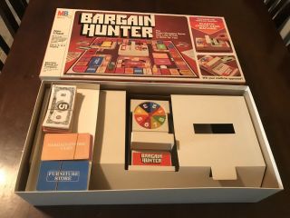 Vintage Milton Bradley Bargain Hunter The Smart Shopper Board Game 1981 3