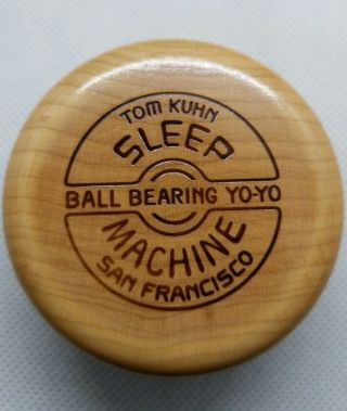 Euc Tom Kuhn Butterfly Sleep Machine Maple Ball Bearing Yo Yo Yo - Yo Yoyo